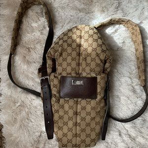 Gucci baby carrier as seen on Kylie Jenner